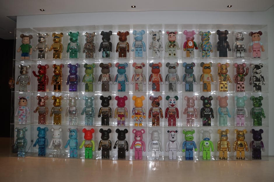 Among the unusual items seized was a large collection of Bearbricks, a Japanese designer toy that sell for thousands of dollars. Photocredit: Sinapore Police Force
