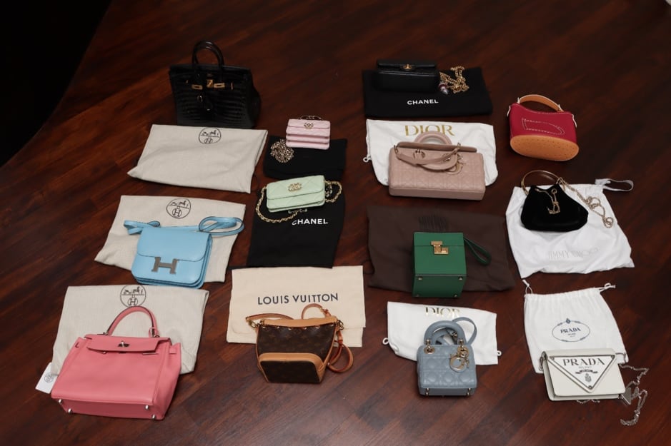 Singapore police seized some 250 designer handbags as part of its mammoth money laundering case. Photocredit: Singapore Police Force
